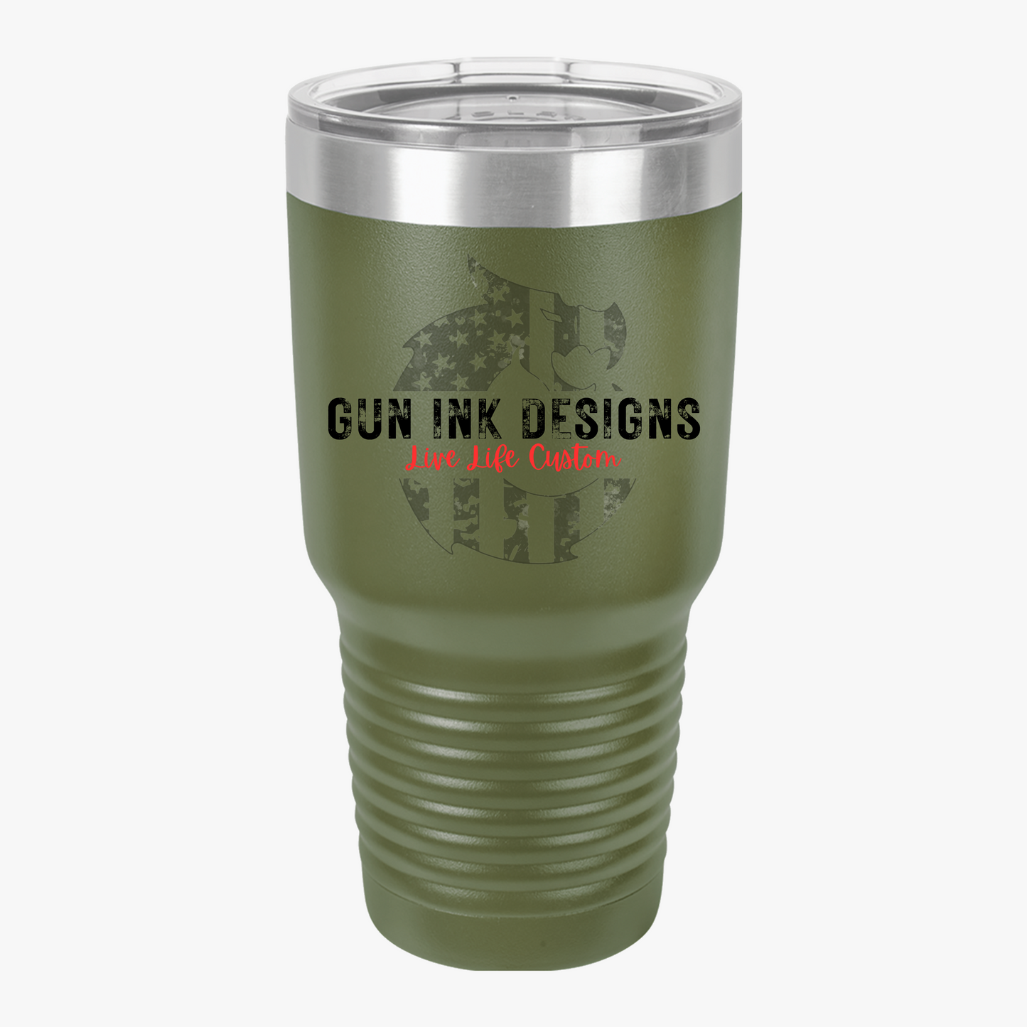 Insulated Tumbler, 30oz - Ghost Flag Dragon