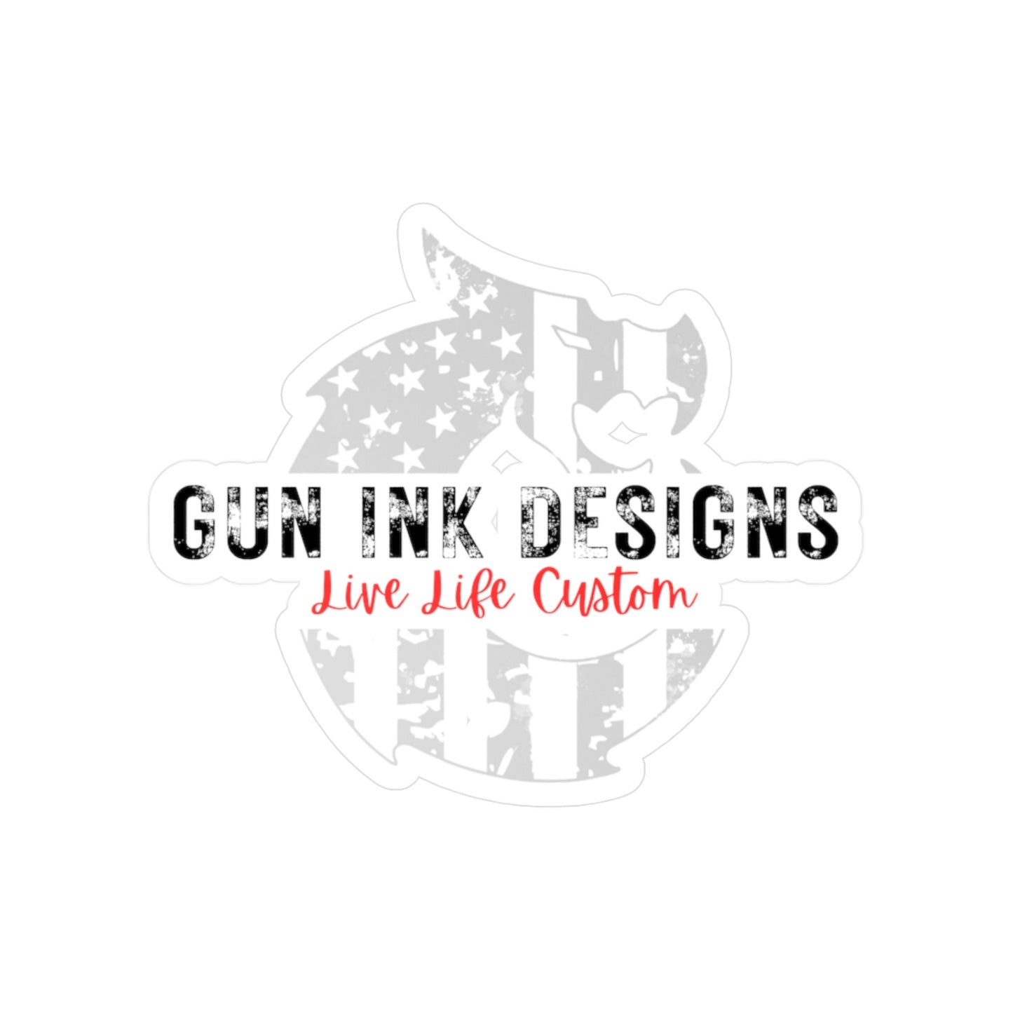 Kiss-Cut Vinyl Decals - Ghost Flag Dragon