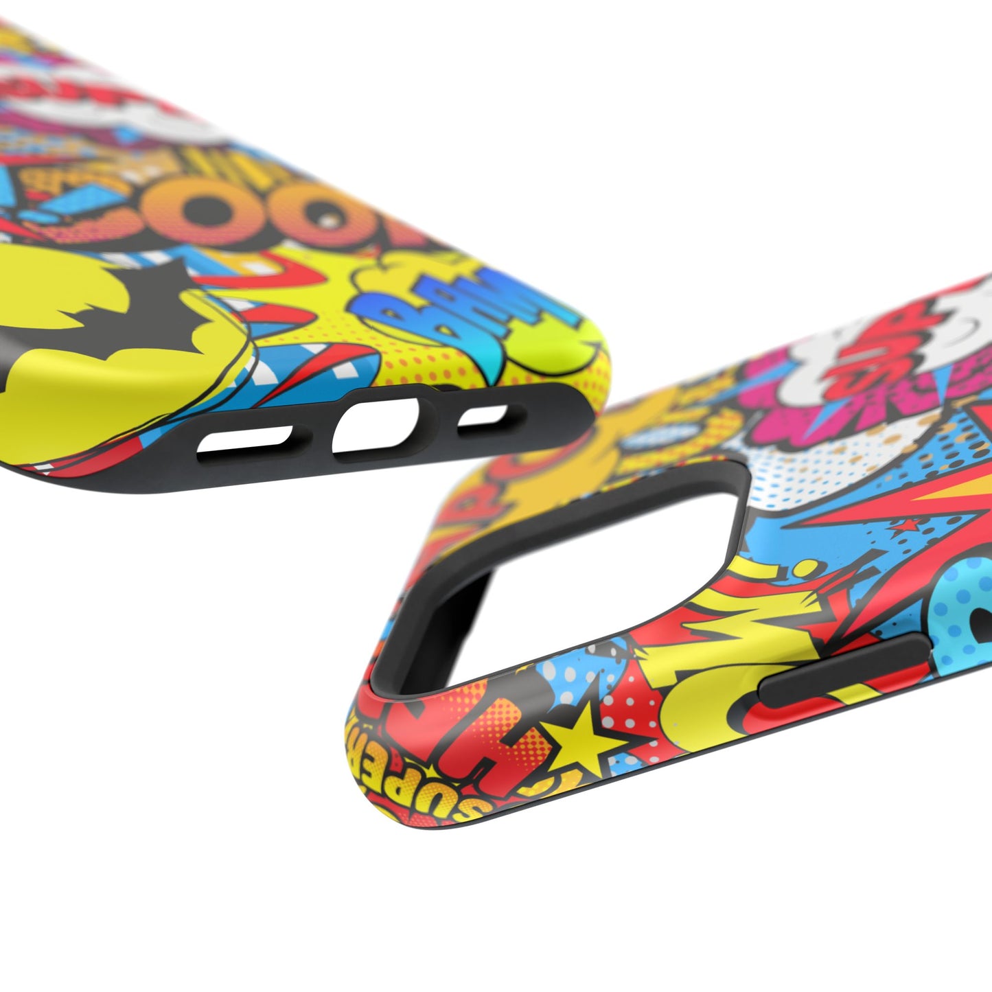 Comic Book Pop Art Phone Case - Magnetic Tough Cases for Superhero Lovers, Fun and Colorful Cell Cover