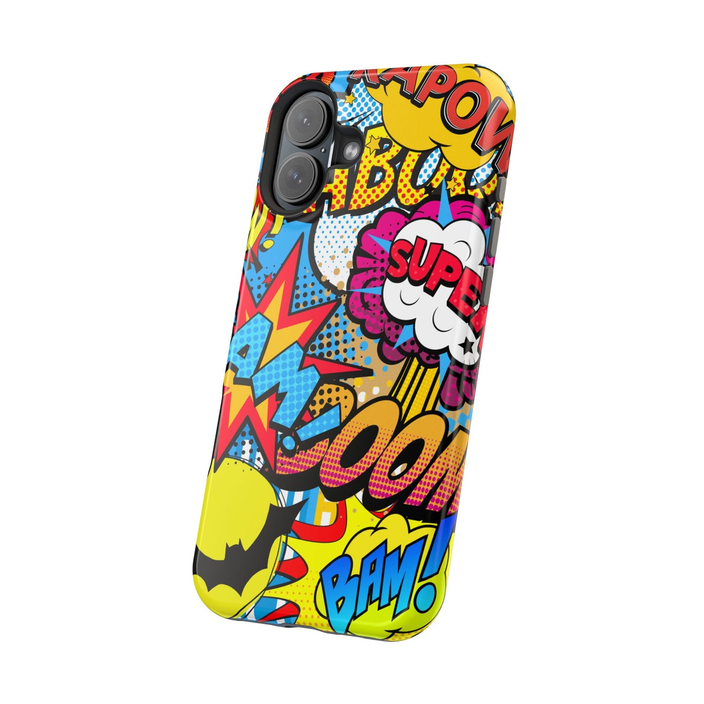 Comic Book Pop Art Phone Case - Magnetic Tough Cases for Superhero Lovers, Fun and Colorful Cell Cover
