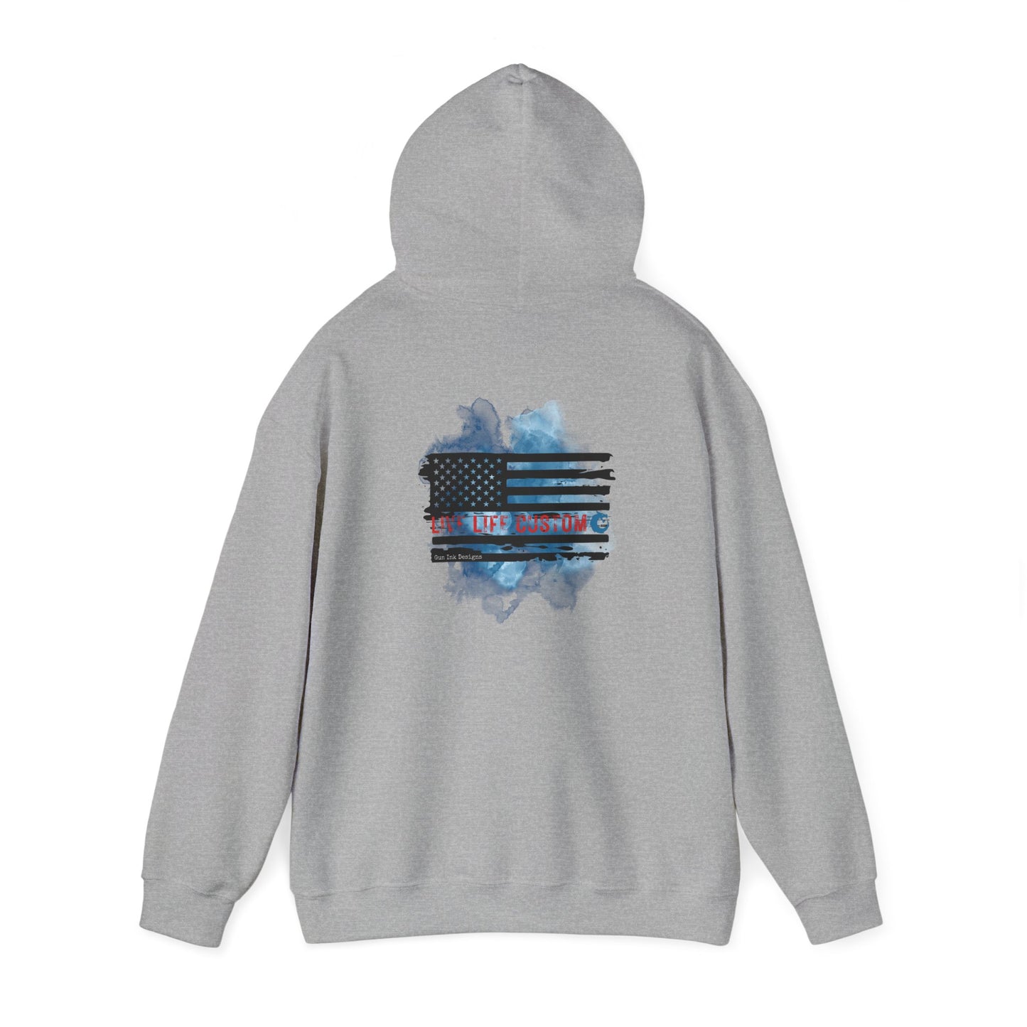 Heavy Blend™ Hooded Sweatshirt - Water Color Flag