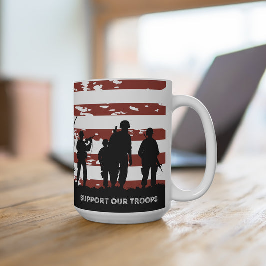 Mug (15oz for grow ups) - Support Our Troops