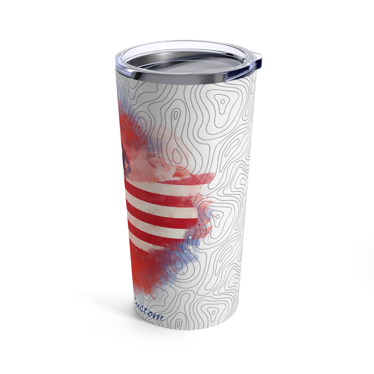 Tumbler 20oz - Watercolor flag