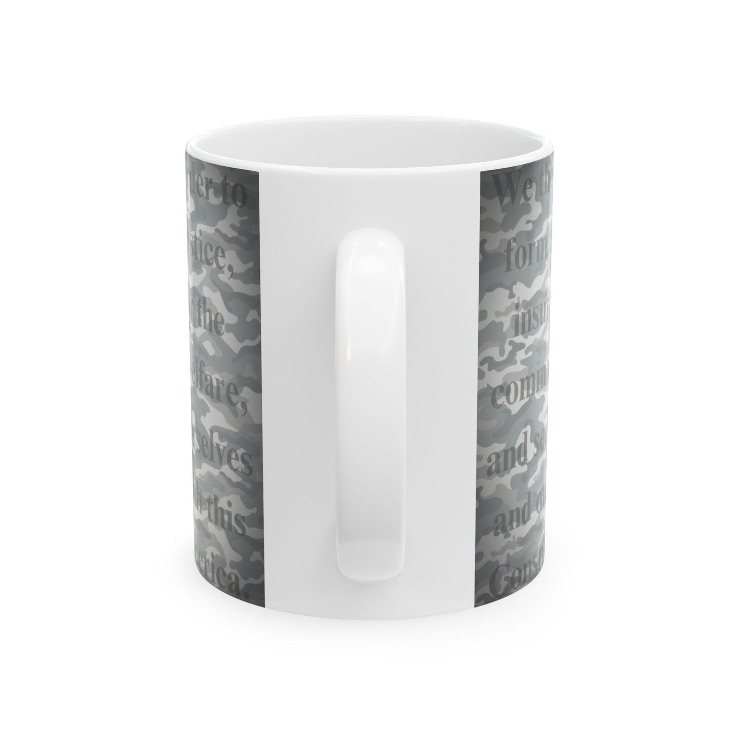 Patriotic Camouflage Ceramic Mug  - We The People