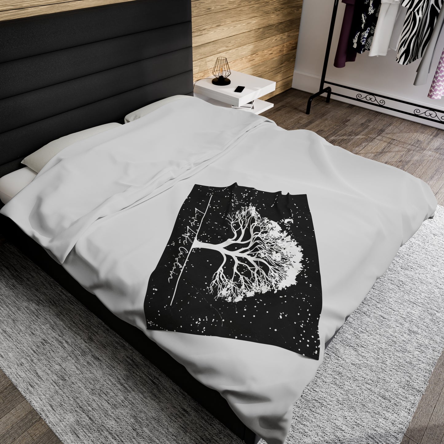 Velveteen Plush Blanket - The White Tree