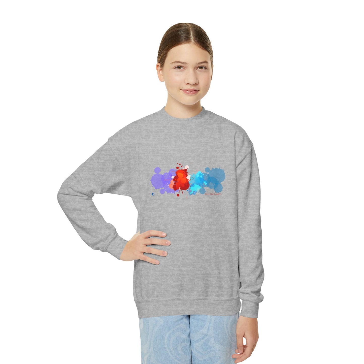 Youth Crewneck Sweatshirt - A Splash of Color