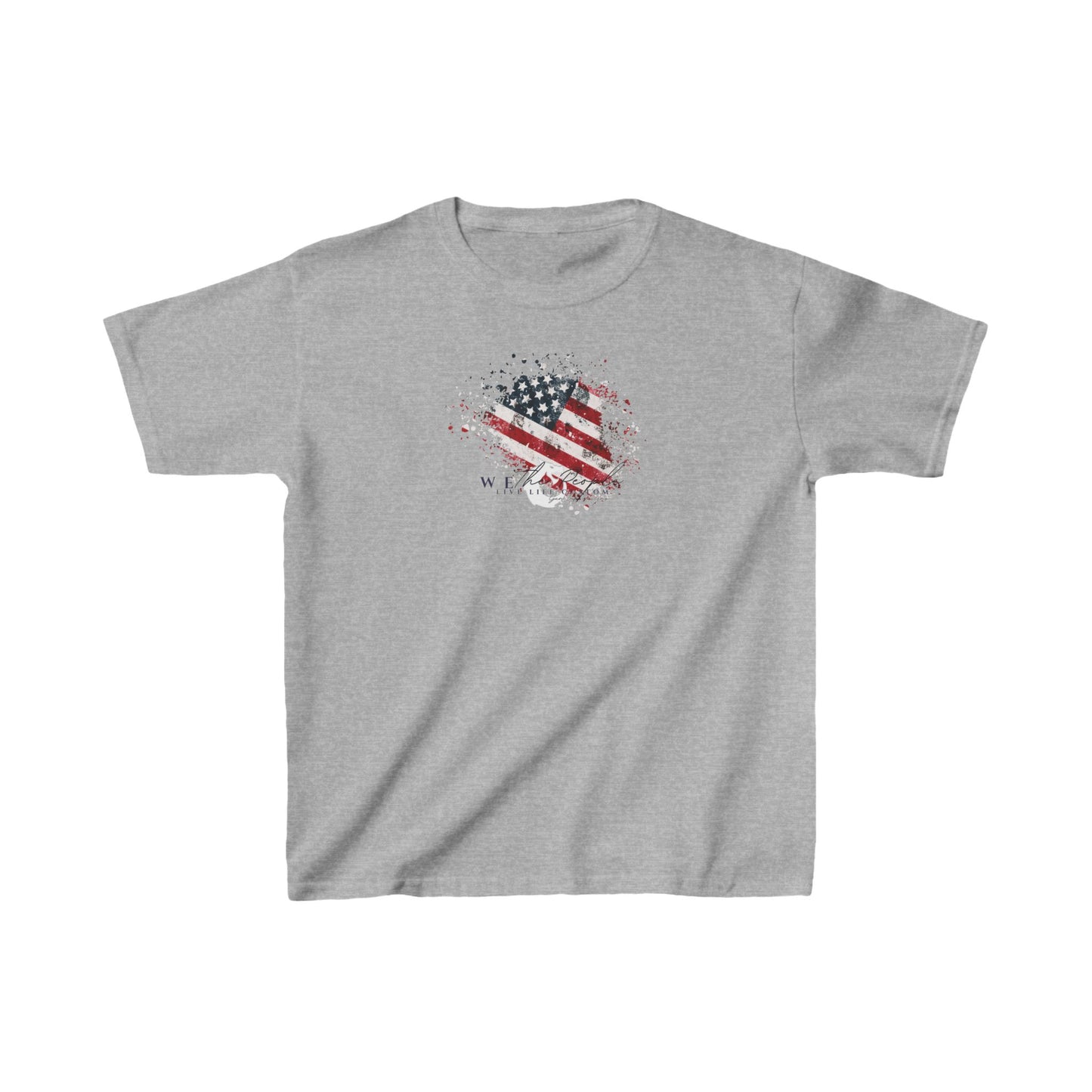 Kids Heavy Cotton™ Tee - We The People Flag
