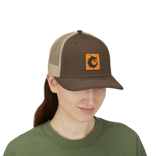 Snapback Trucker Cap - Orange Patch