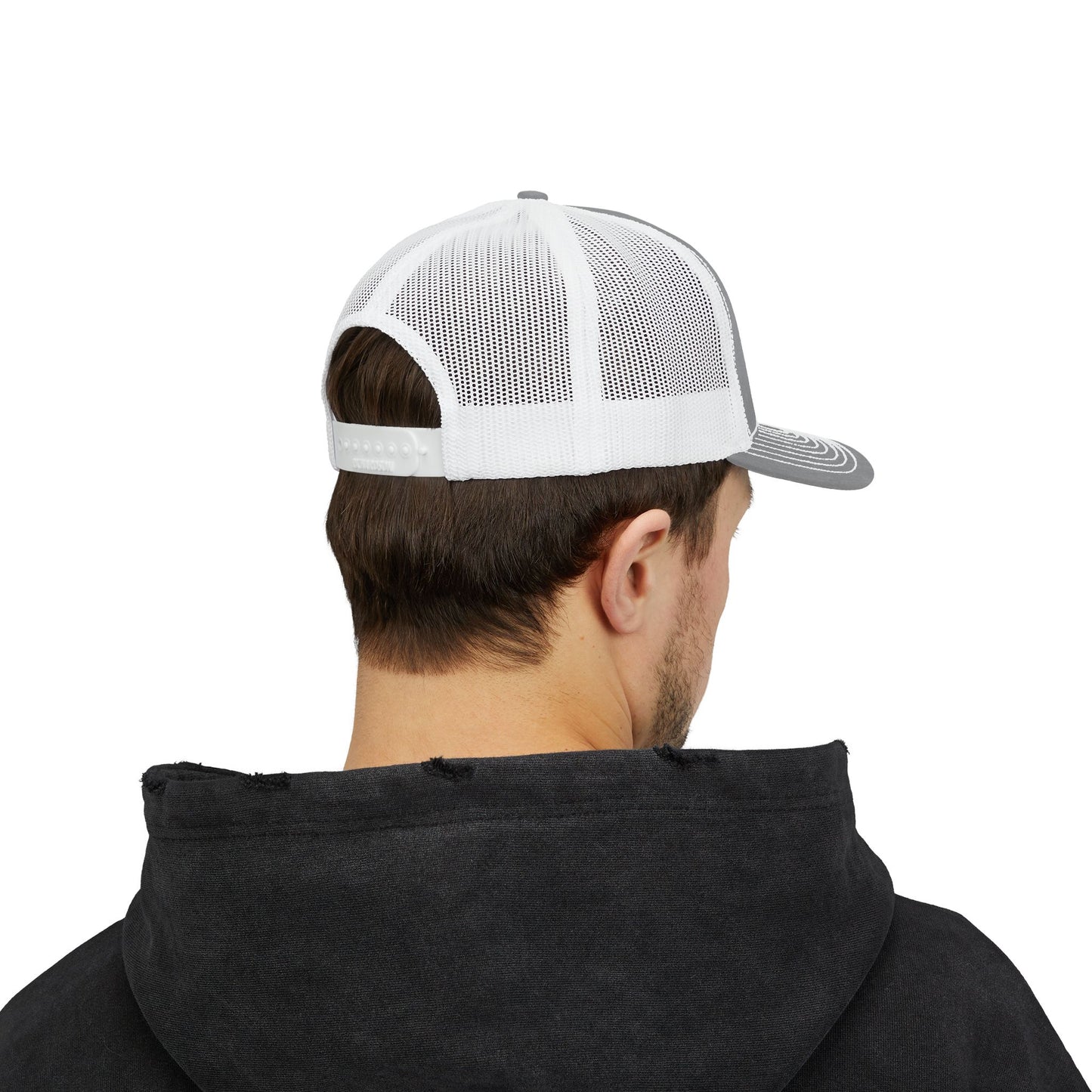 Snapback Trucker Cap - Black and Gray Logo
