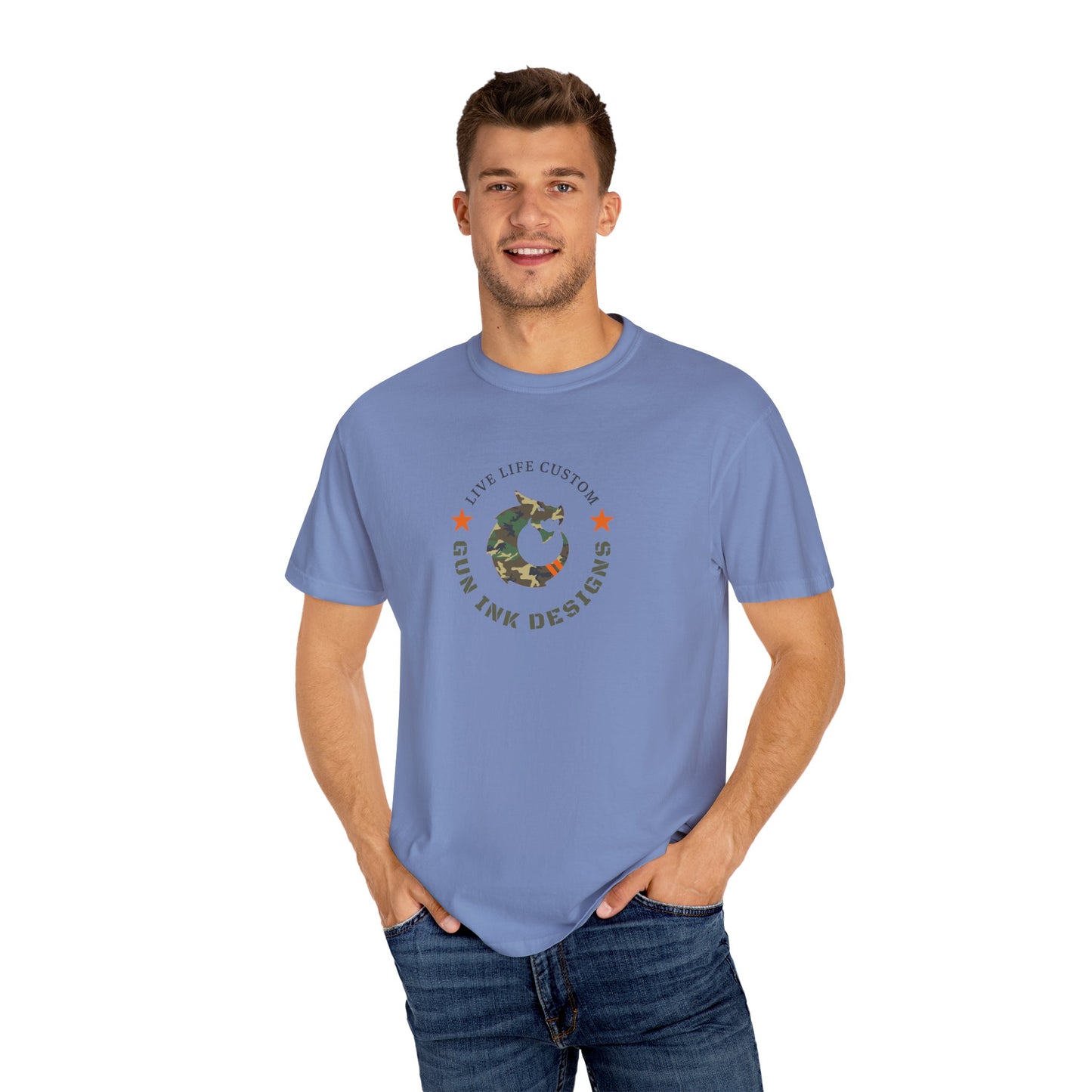 Garment-Dyed T-shirt - Camo Dragon