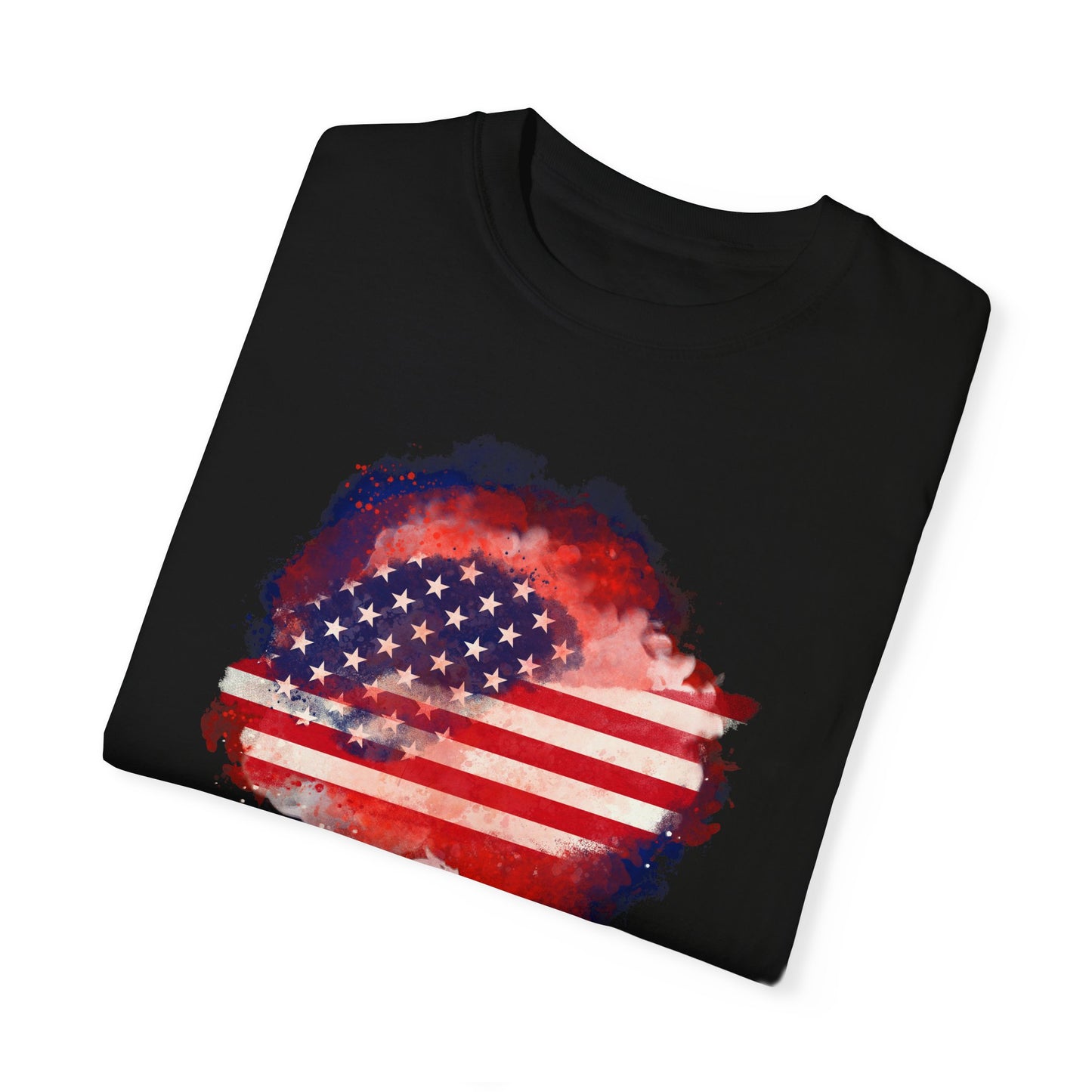 Garment-Dyed T-shirt - Watercolor Flag