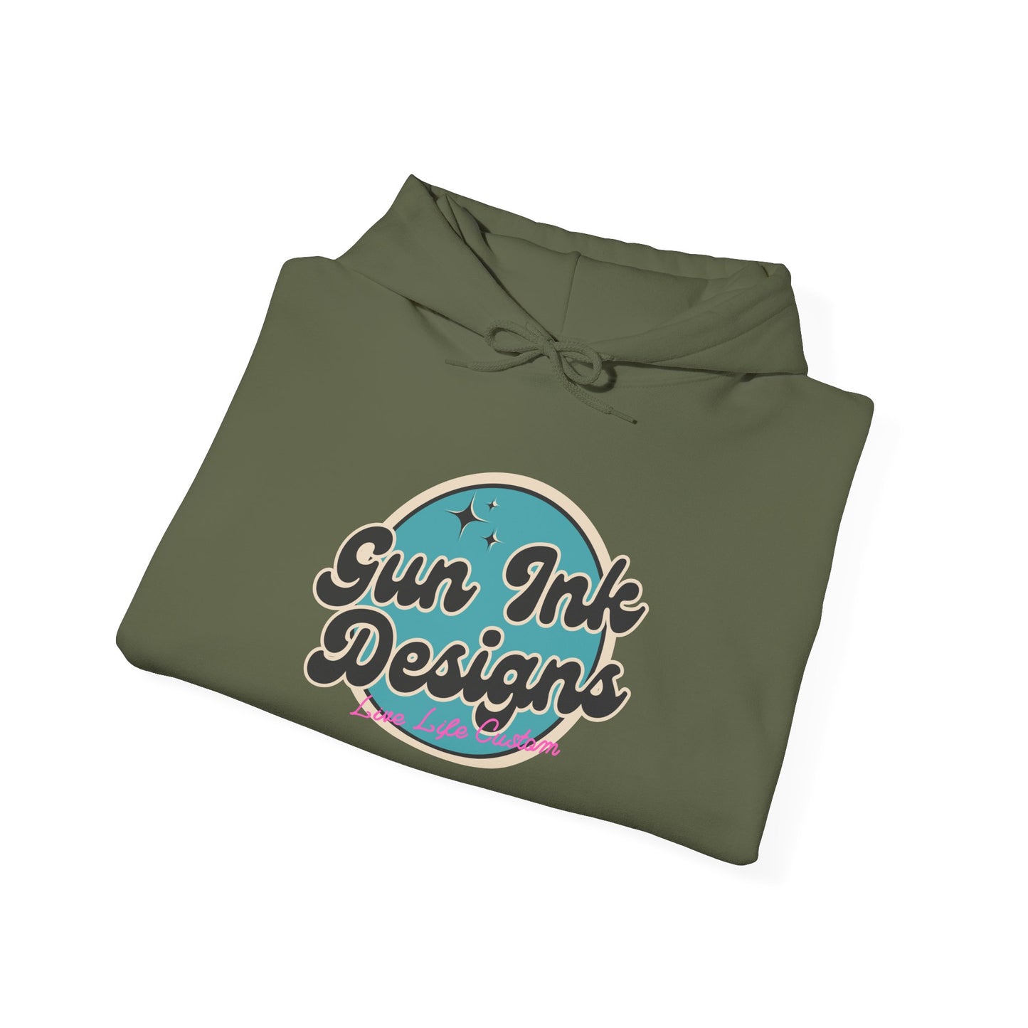 Heavy Blend™ Hooded Sweatshirt - Teal Circle
