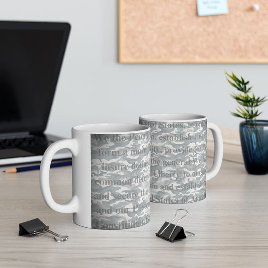 Patriotic Camouflage Ceramic Mug  - We The People