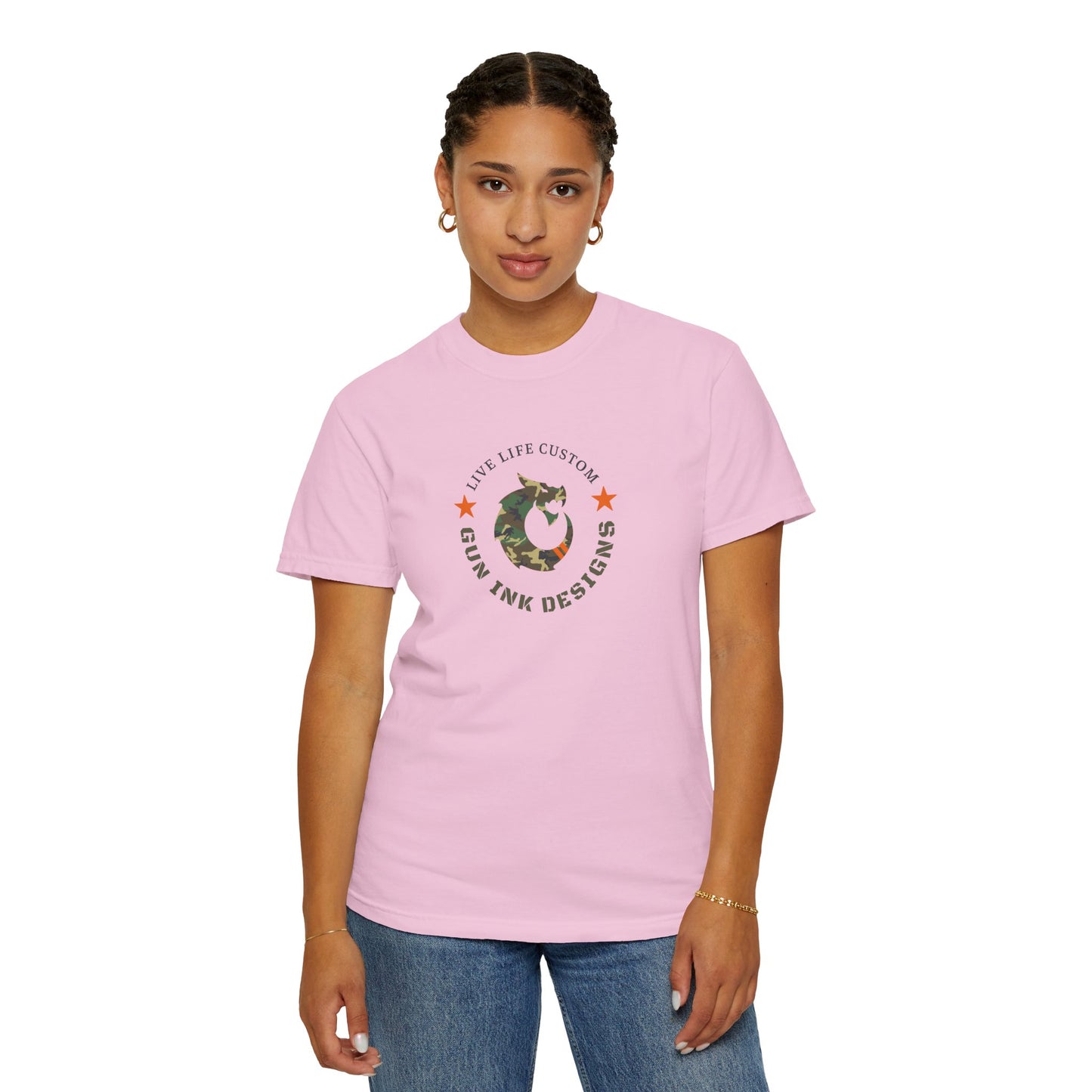 Garment-Dyed T-shirt - Camo Dragon