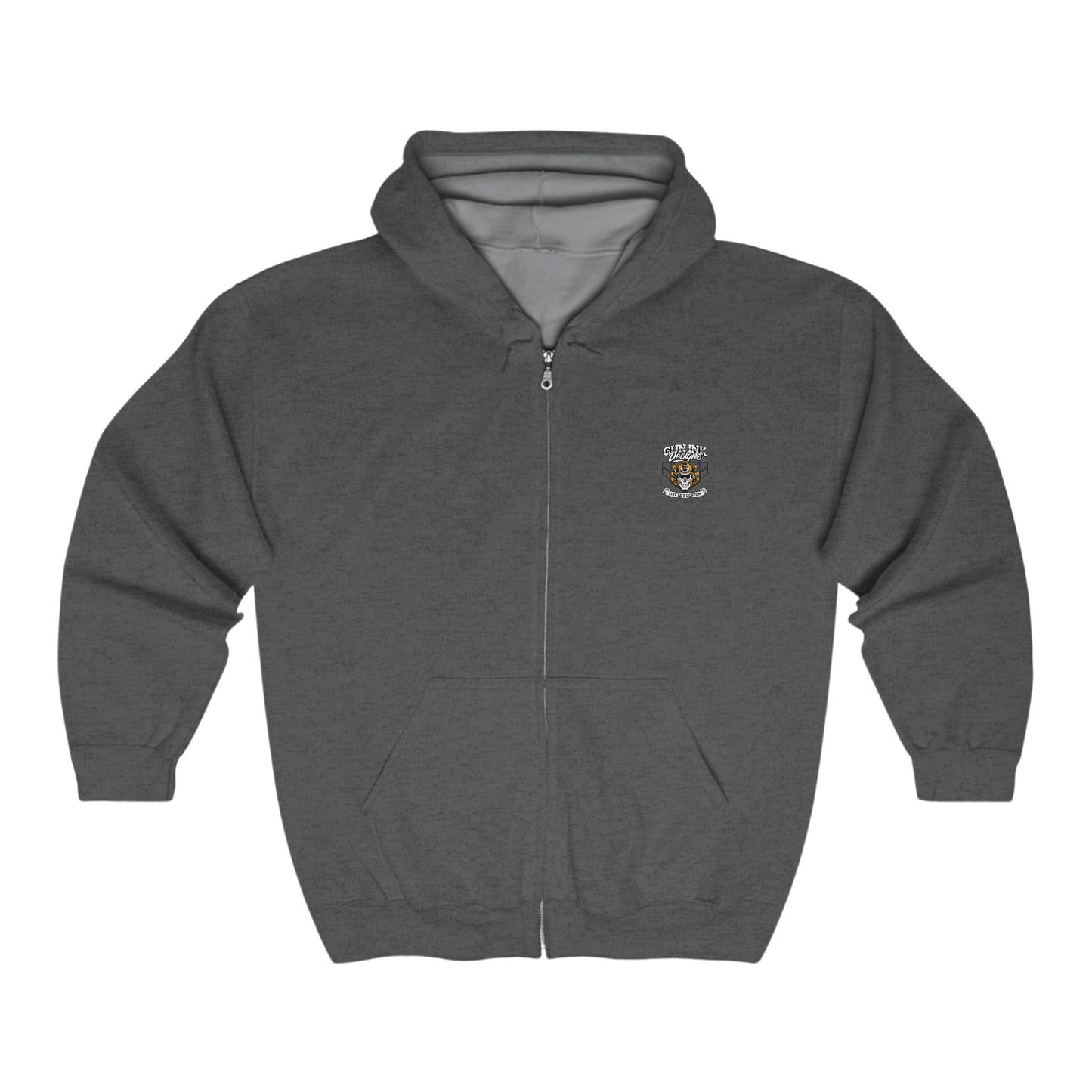Heavy Blend™ Full Zip Hooded Sweatshirt - Helmet
