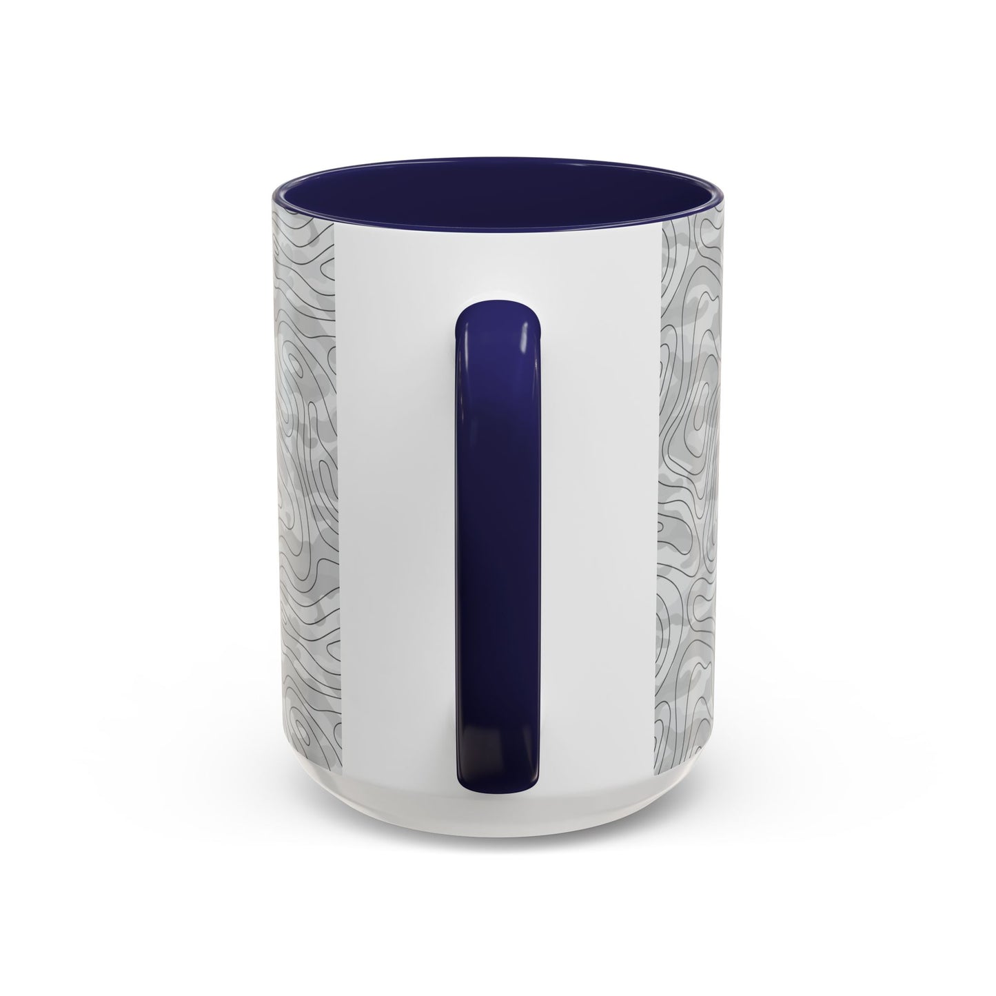 Accent Coffee Mug (11, 15oz) - Gray Topo Logo