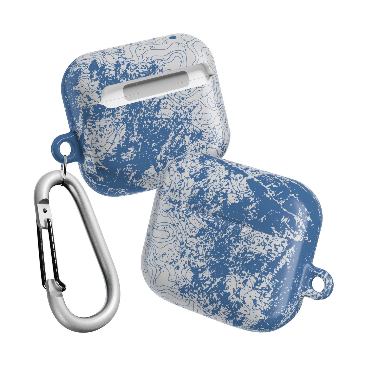 Blue Topography AirPod Case