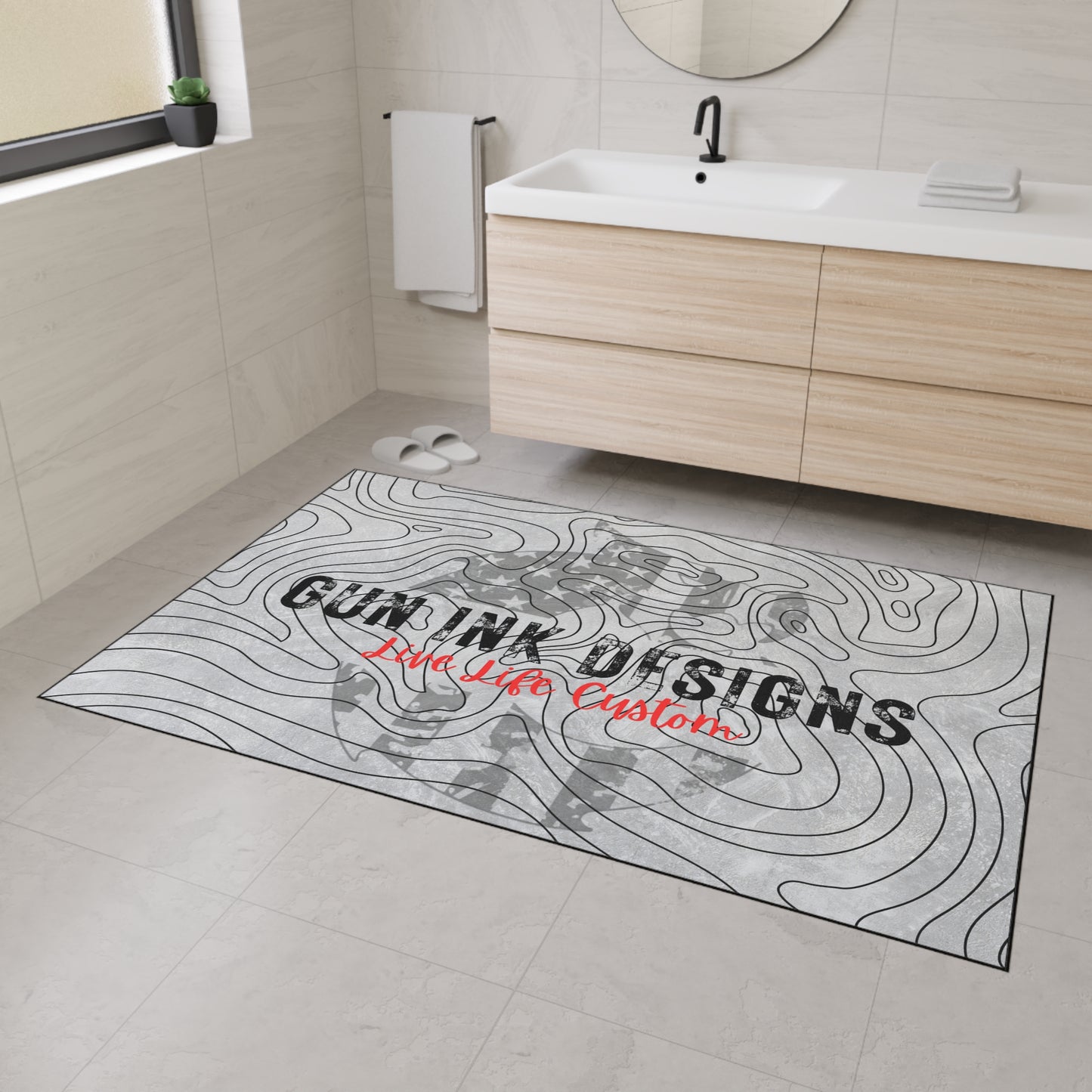 Heavy Duty Floor Mat - Topo Flag Logo
