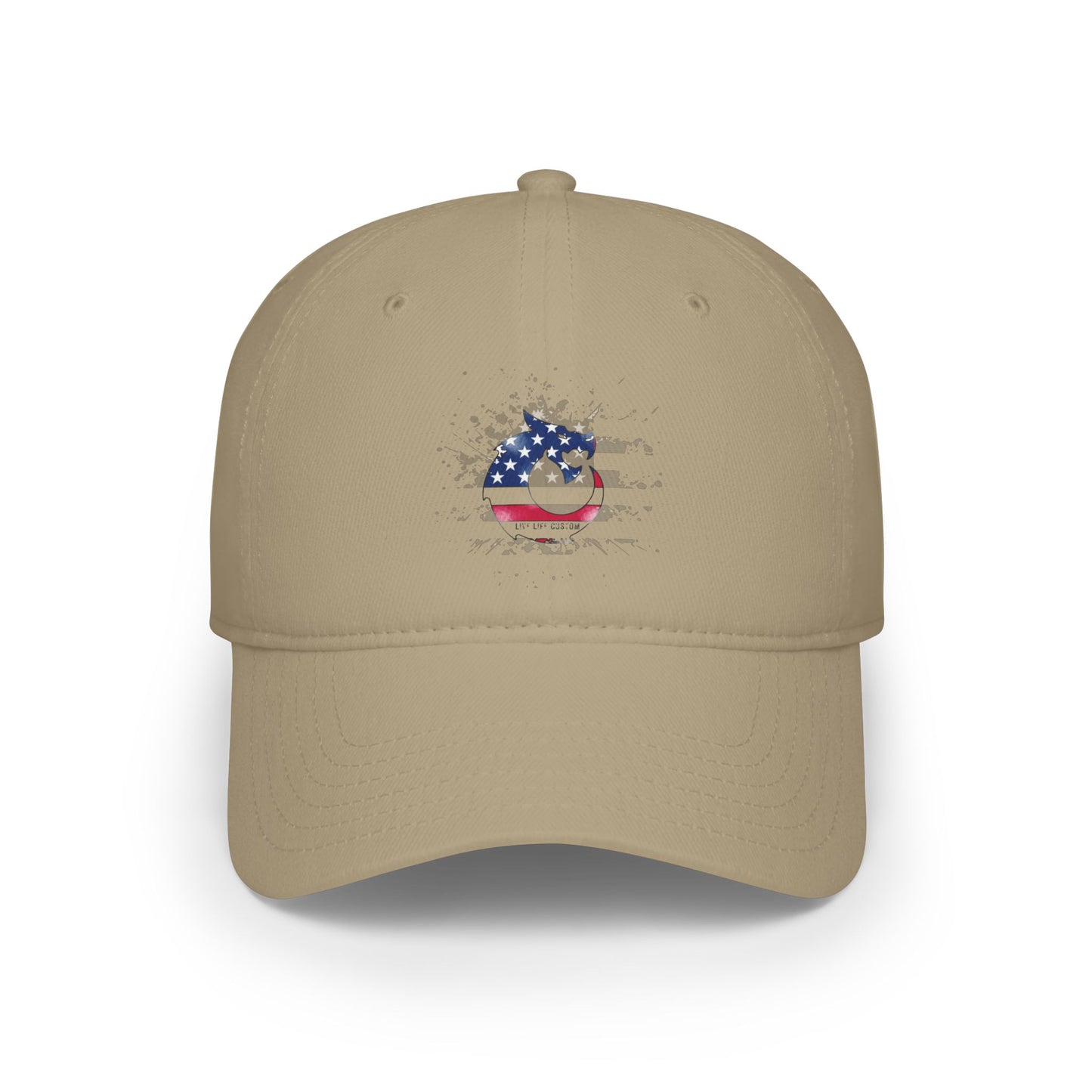 Low Profile Baseball Cap - Distress Flag Dragon