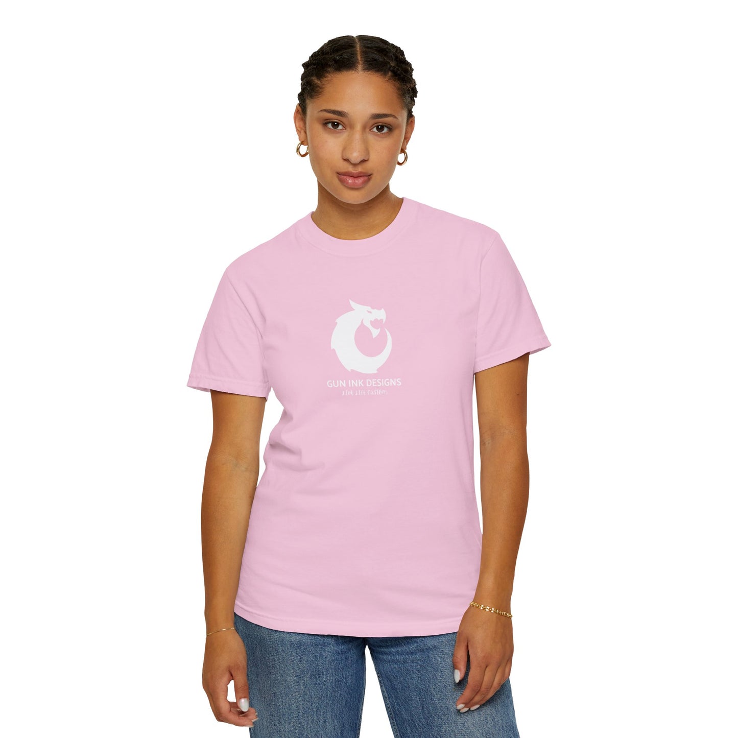 Garment-Dyed T-shirt - White Dragon