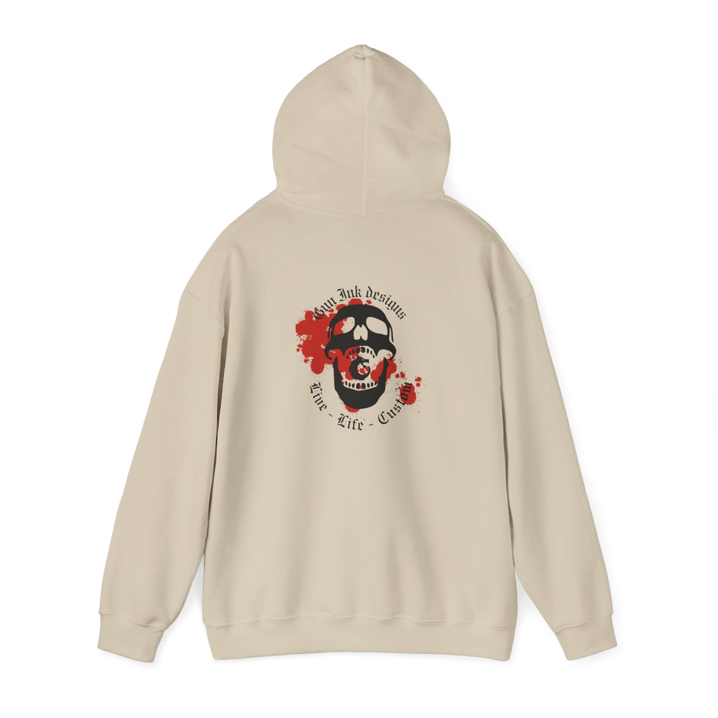 Heavy Blend™ Hooded Sweatshirt - GID Skull