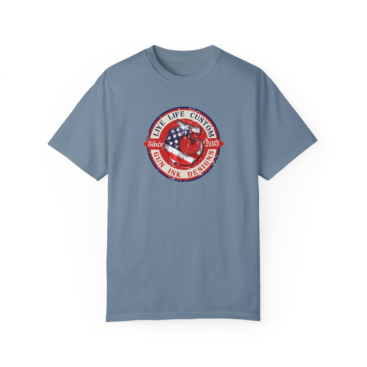 Garment-Dyed T-shirt - LLC Red Circle