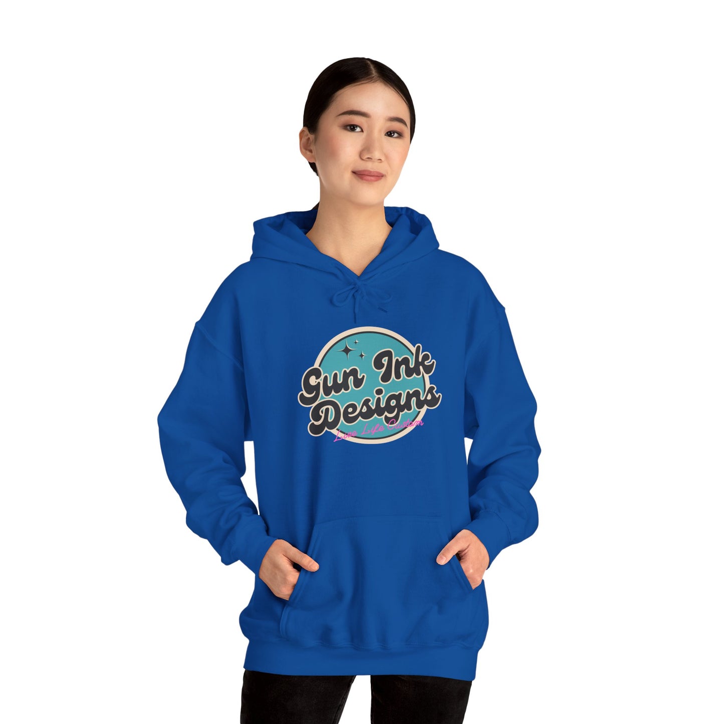 Heavy Blend™ Hooded Sweatshirt - Teal Circle