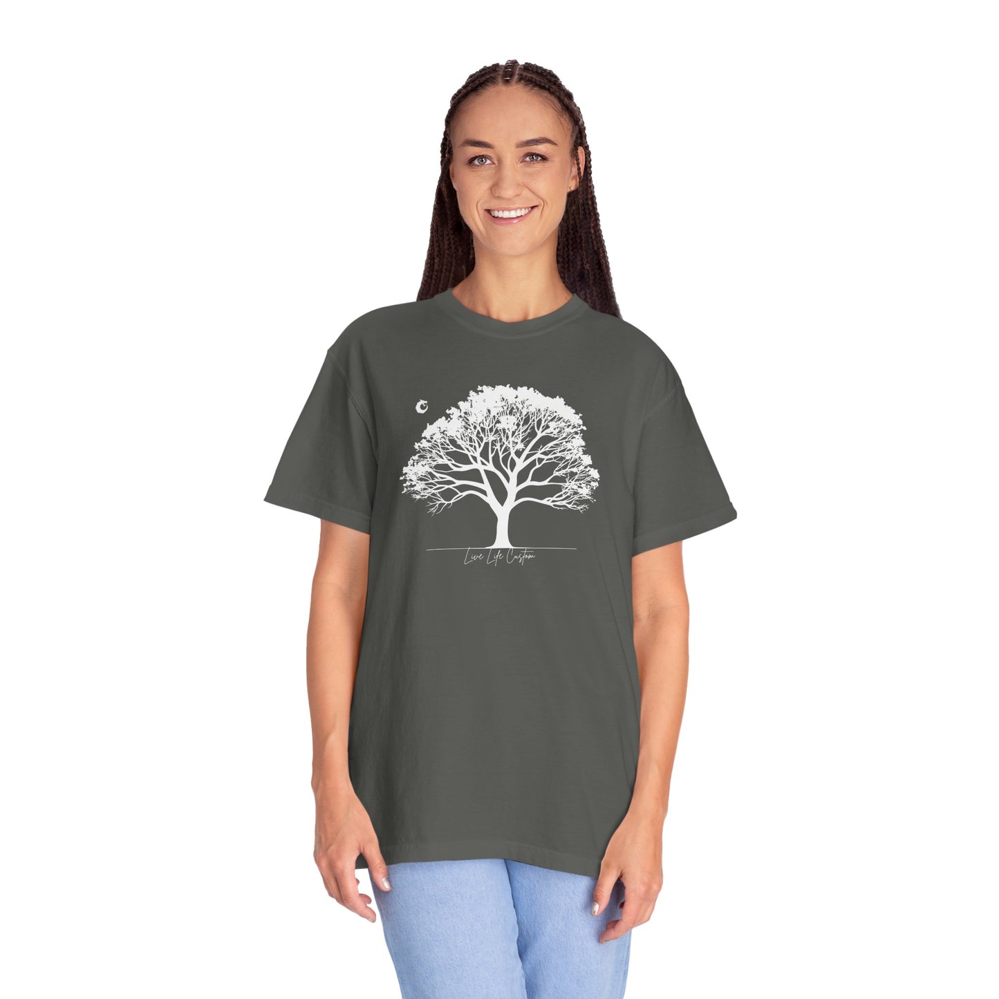 Garment-Dyed T-shirt - White Tree