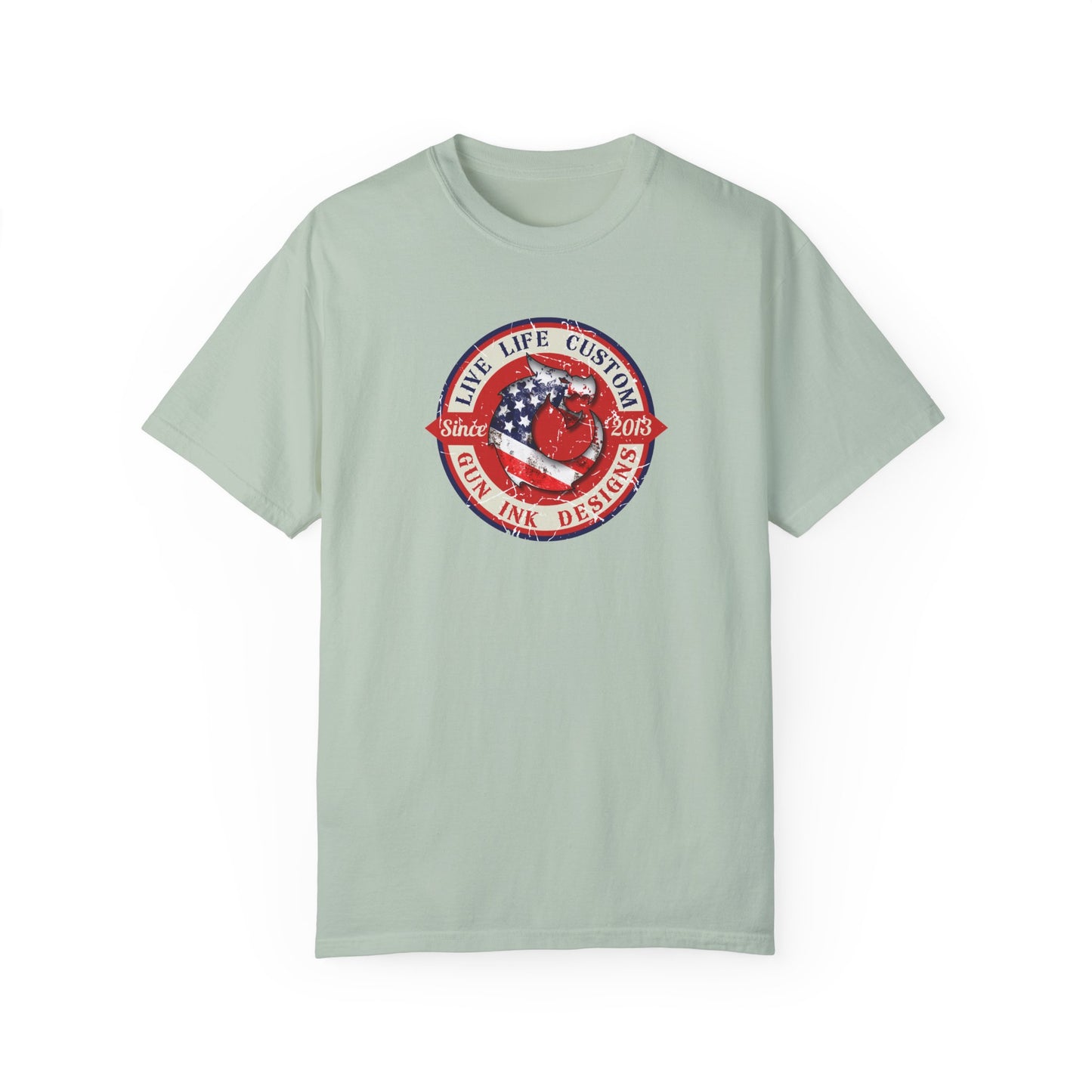 Garment-Dyed T-shirt - LLC Red Circle