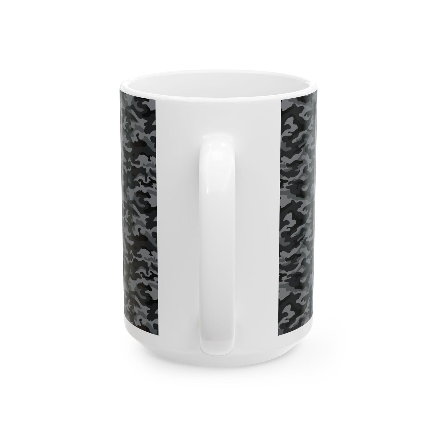 Ceramic Mug, (11oz, 15oz) - Dark Camo