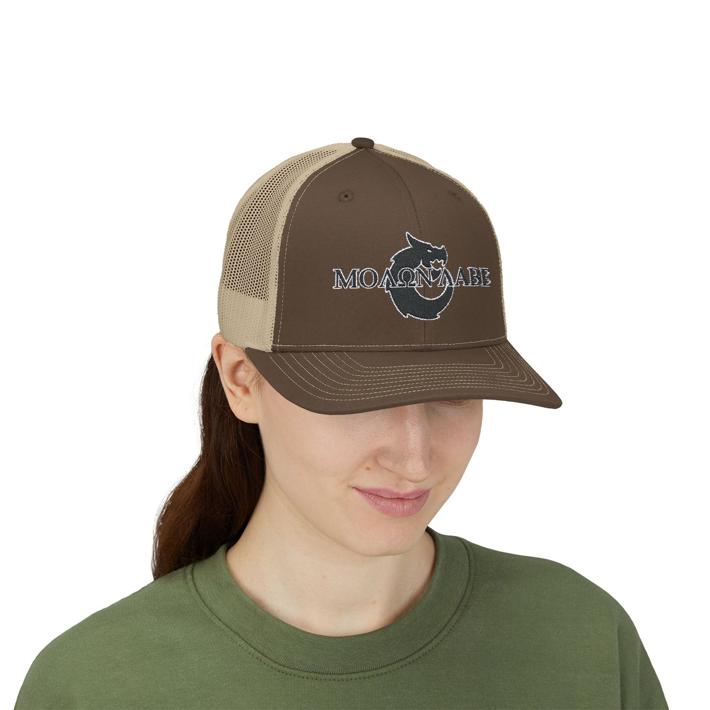 Snapback Trucker Cap - Molon Labe Dragon