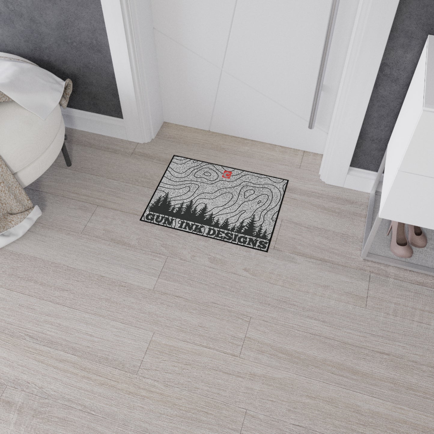 Heavy Duty Floor Mat - Topo Trees