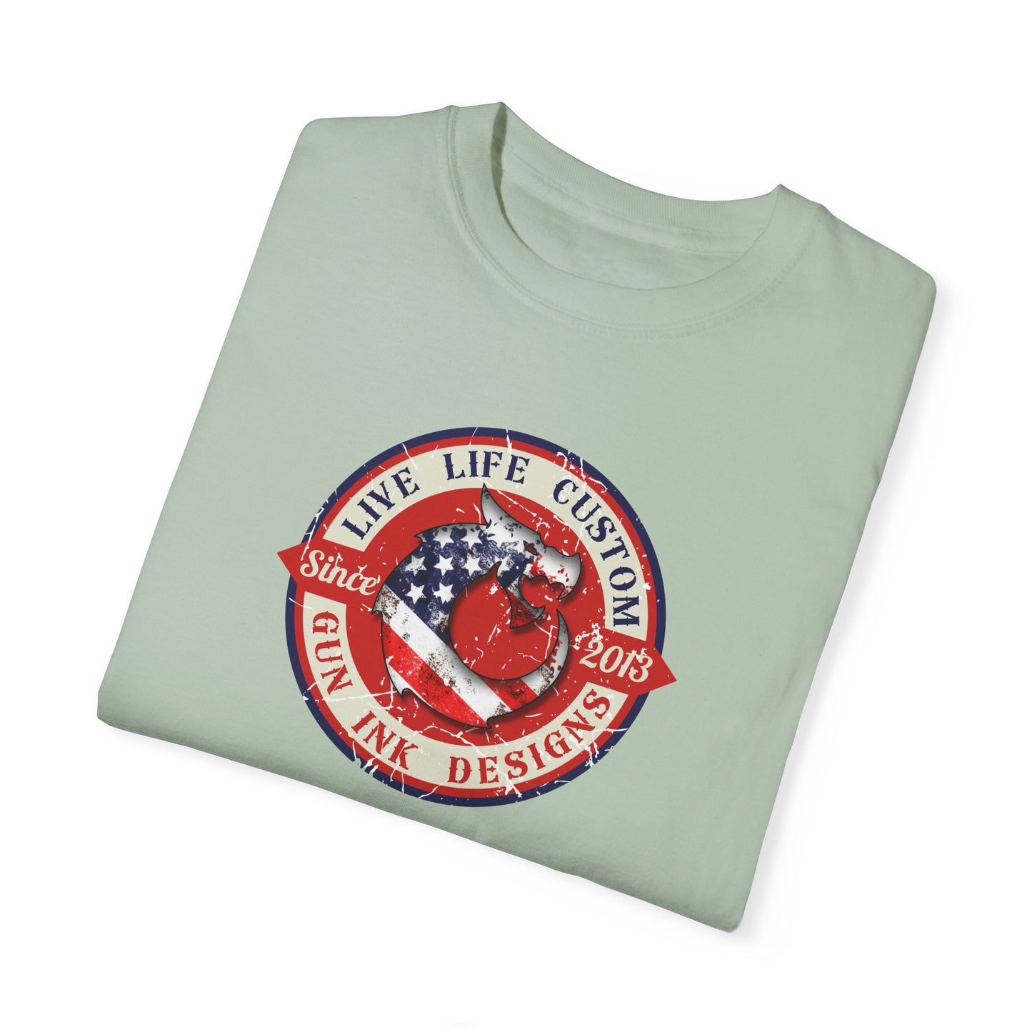 Garment-Dyed T-shirt - LLC Red Circle