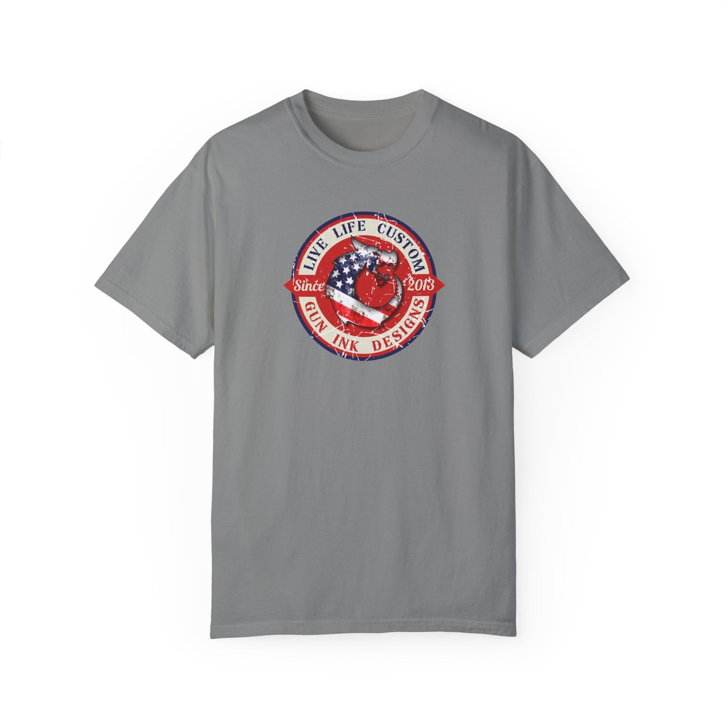 Garment-Dyed T-shirt - LLC Red Circle