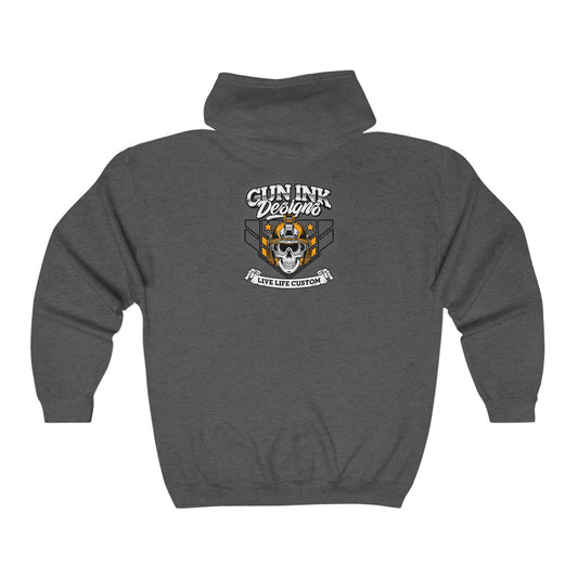 Heavy Blend™ Full Zip Hooded Sweatshirt - Helmet