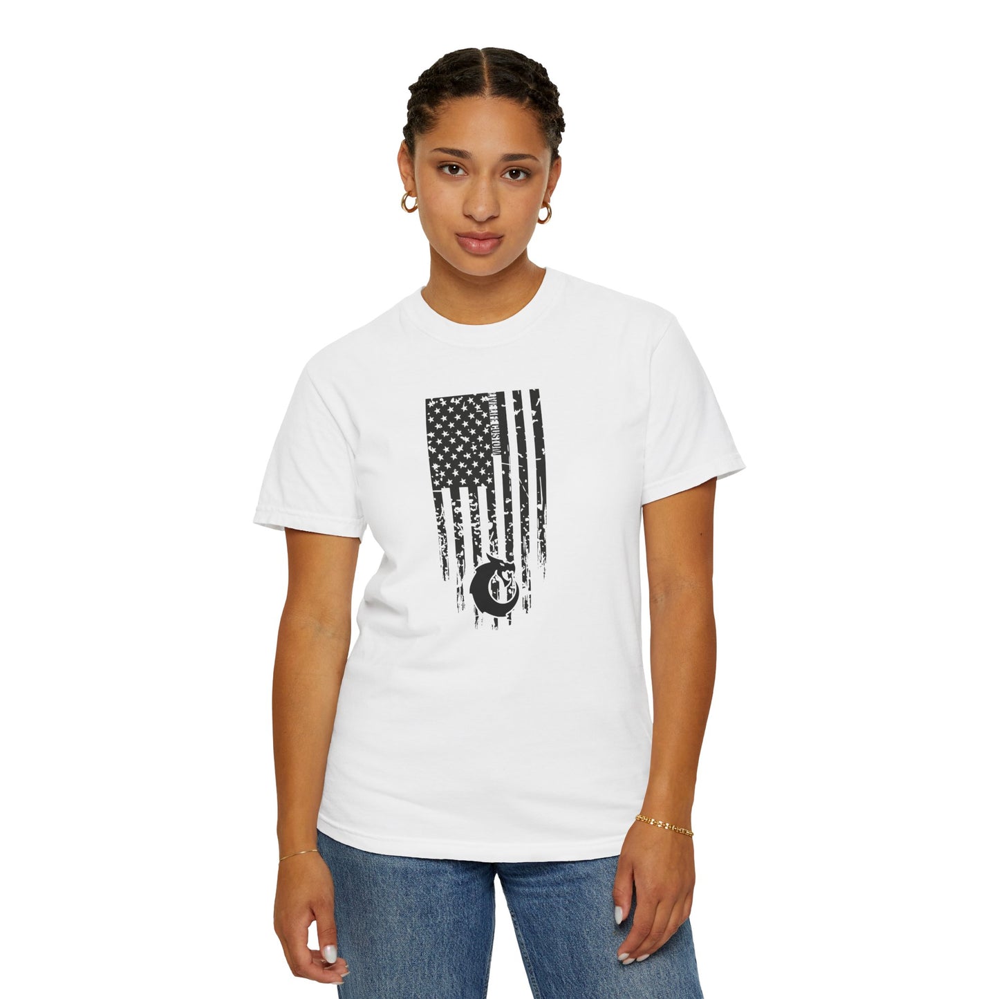 Garment-Dyed T-shirt - Distressed Flag