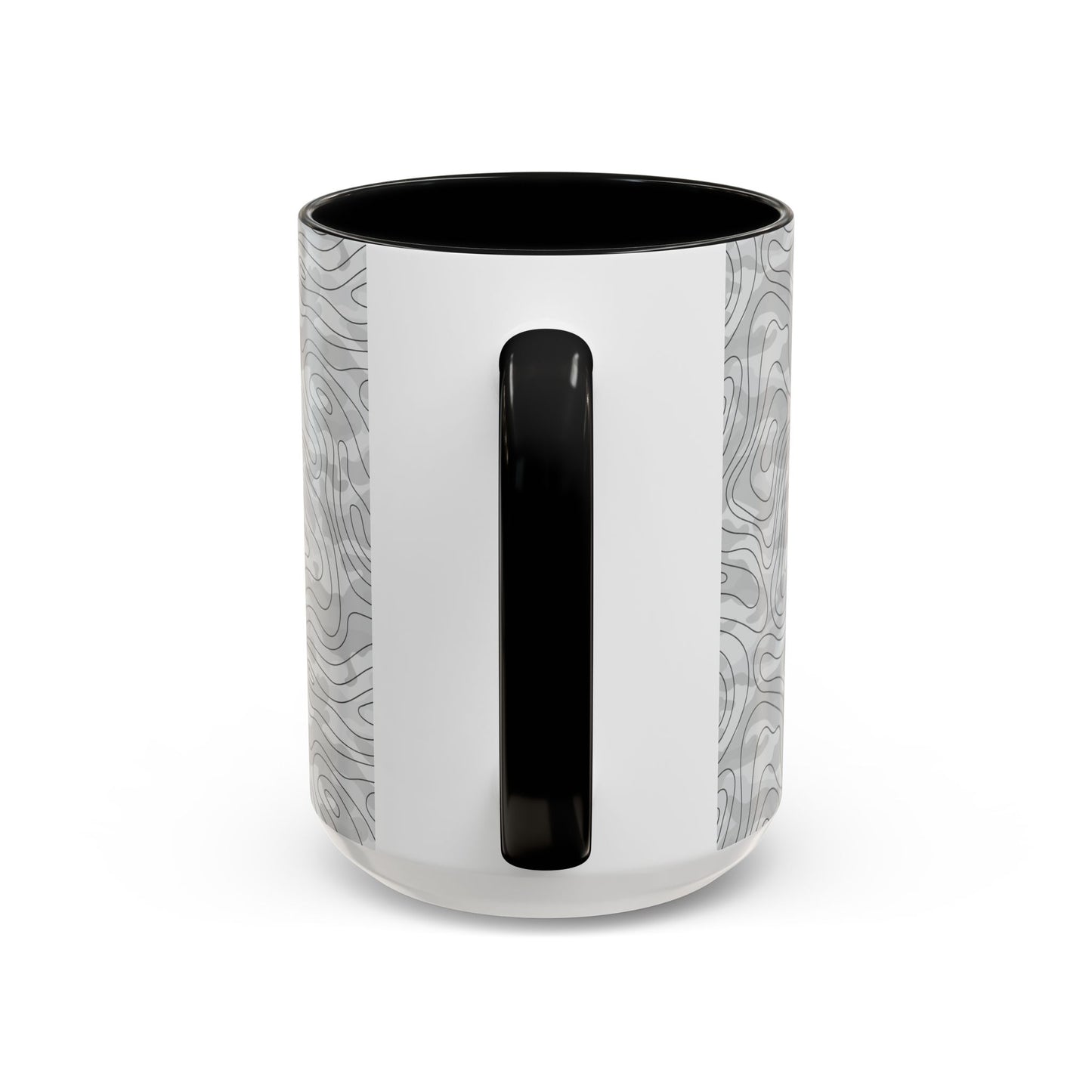 Accent Coffee Mug (11, 15oz) - Gray Topo Logo