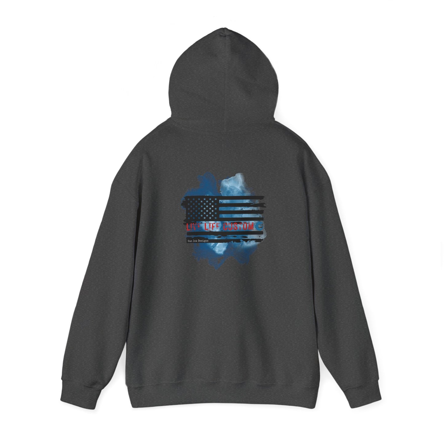 Heavy Blend™ Hooded Sweatshirt - Water Color Flag