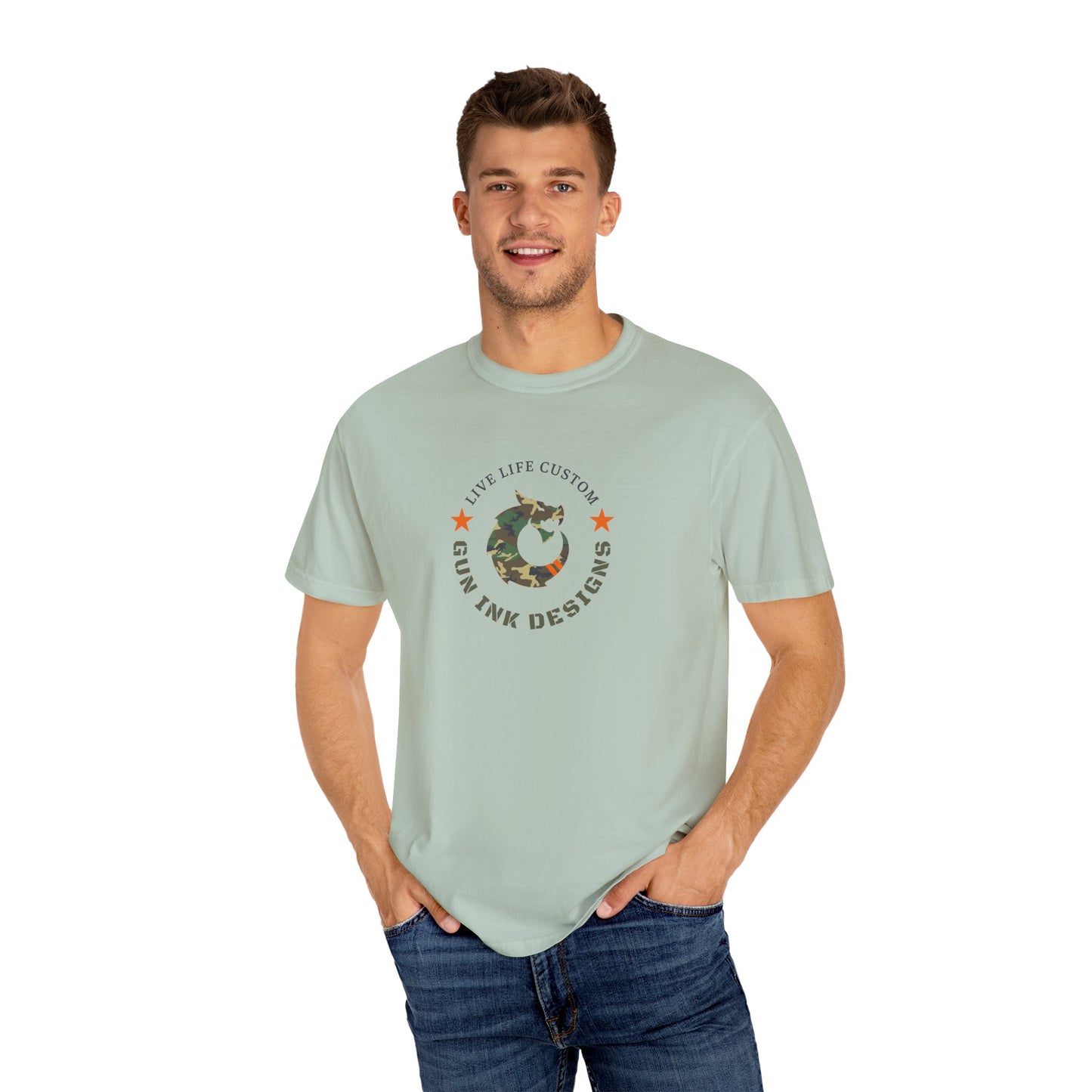 Garment-Dyed T-shirt - Camo Dragon