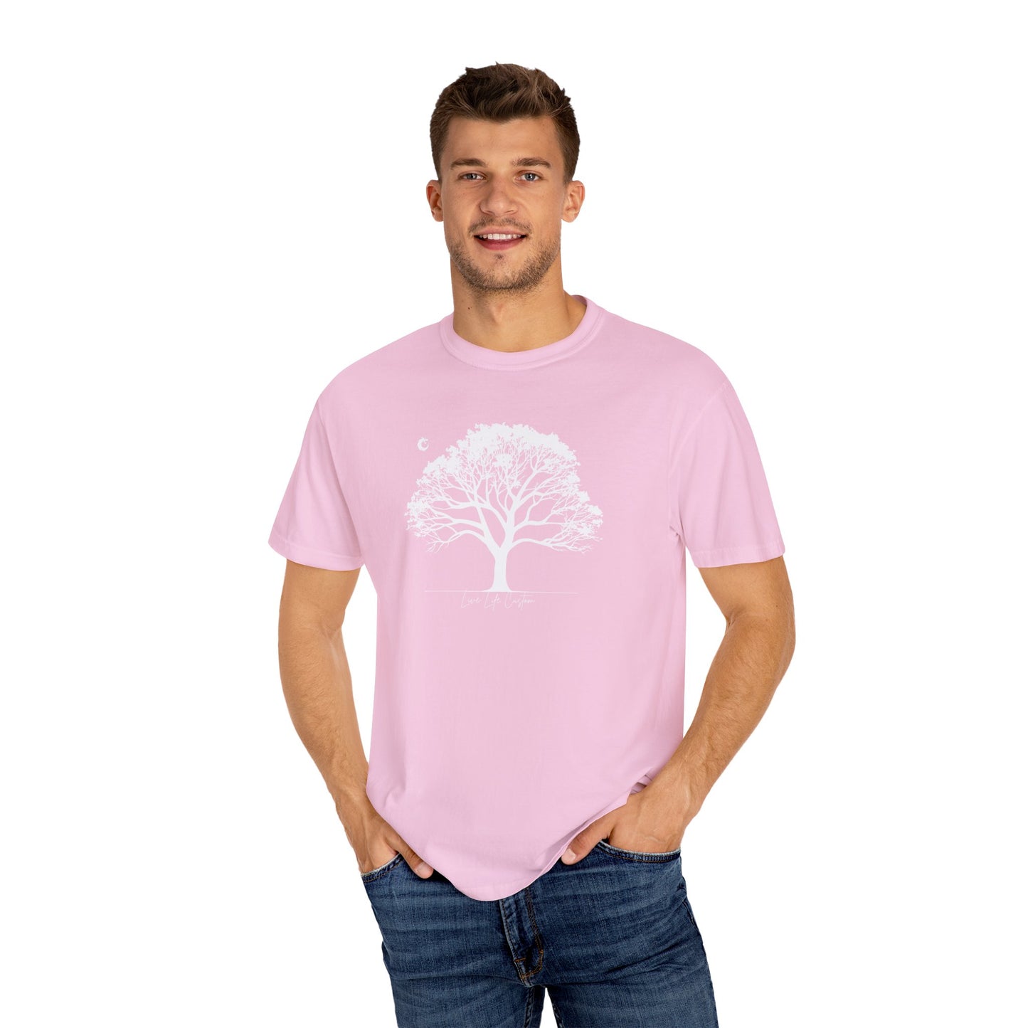 Garment-Dyed T-shirt - White Tree