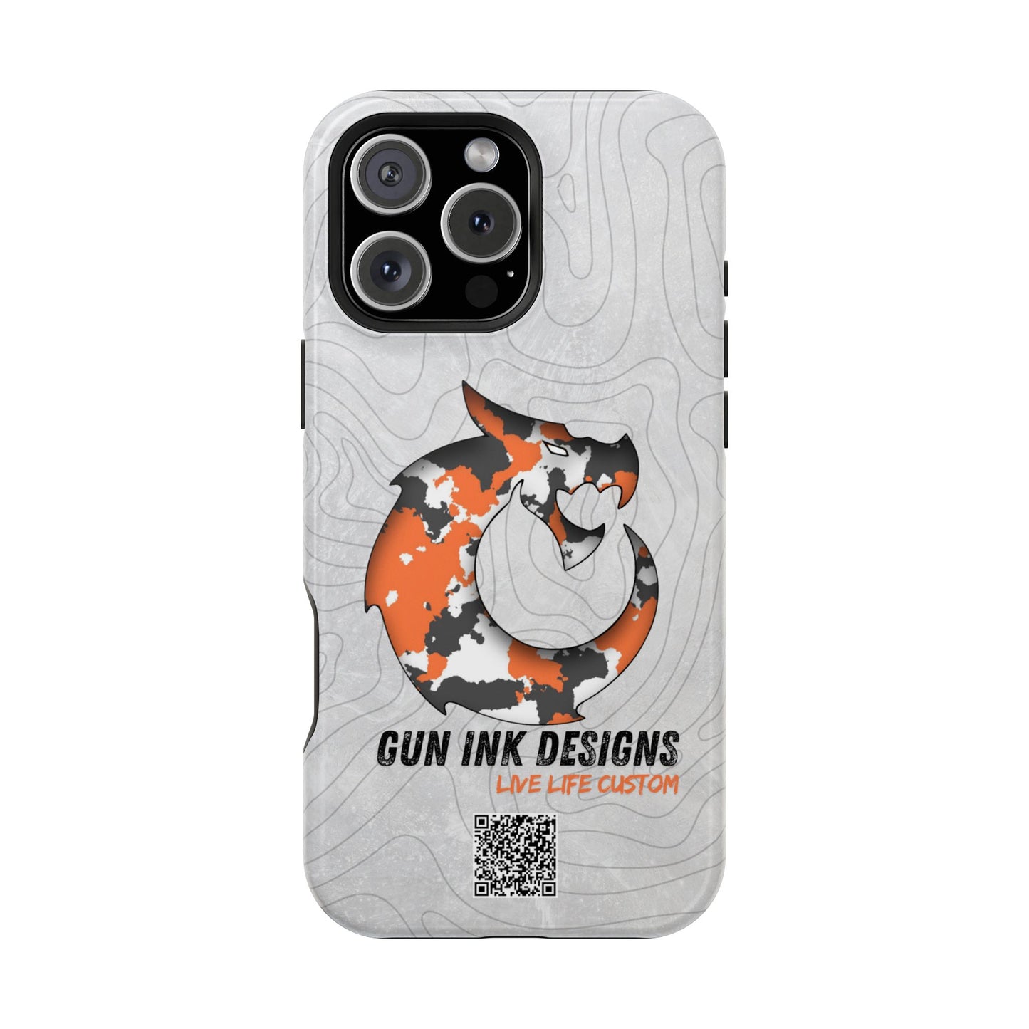 Magnetic Tough Cases - Topo QR code