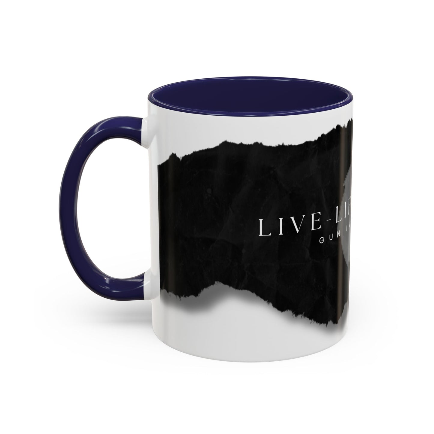 Accent Coffee Mug (11, 15oz) - Torn Paper