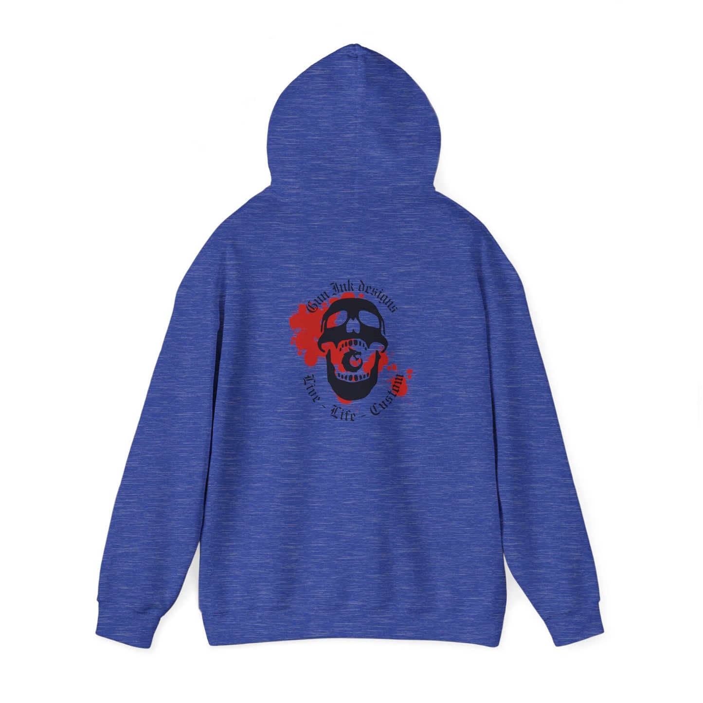 Heavy Blend™ Hooded Sweatshirt - GID Skull