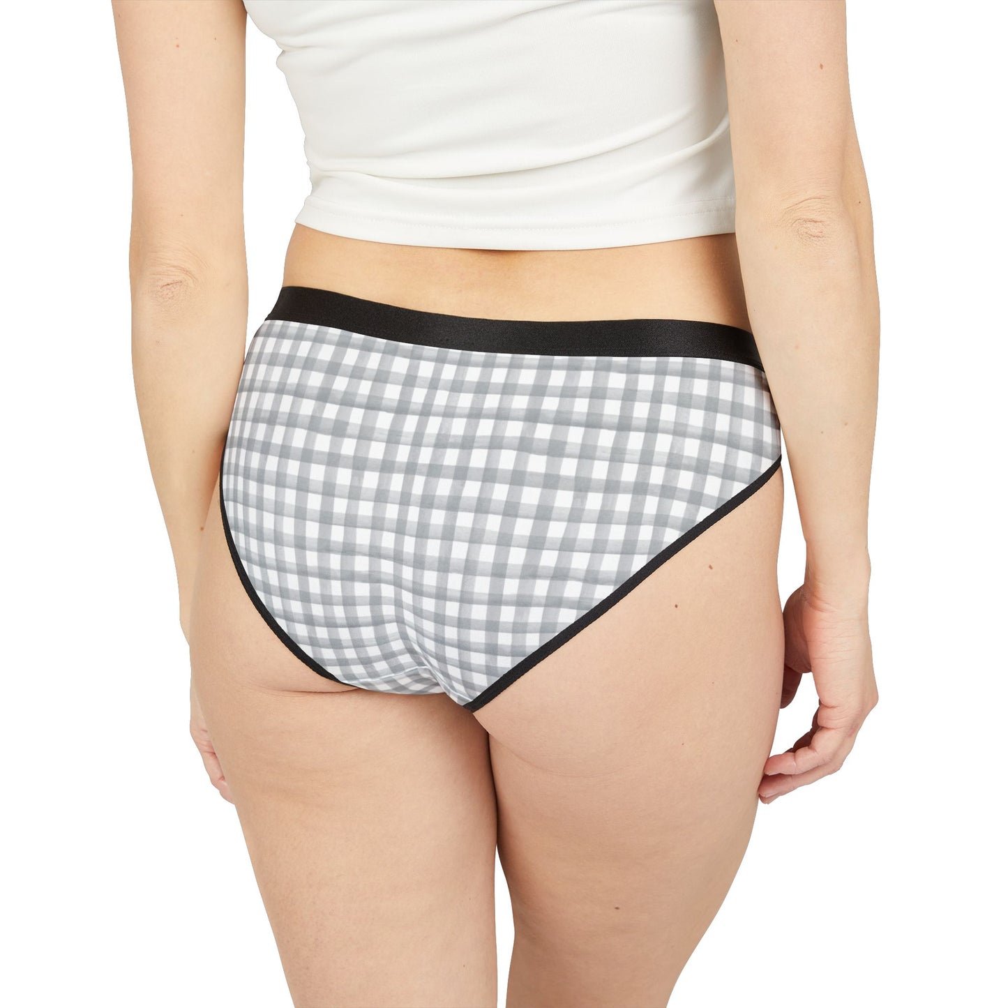 Women's Underwear - Gray plaid