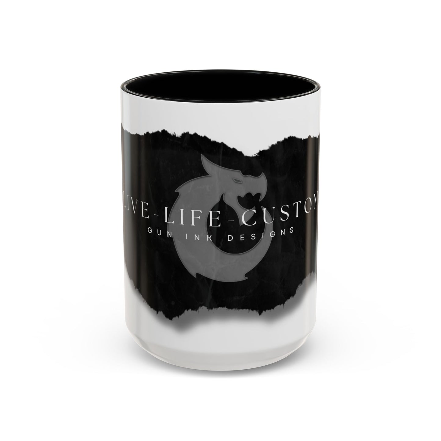 Accent Coffee Mug (11, 15oz) - Torn Paper