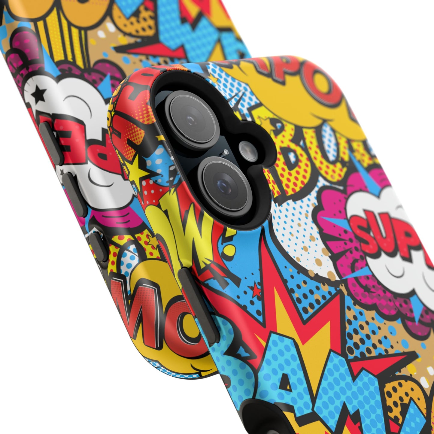 Comic Book Pop Art Phone Case - Magnetic Tough Cases for Superhero Lovers, Fun and Colorful Cell Cover