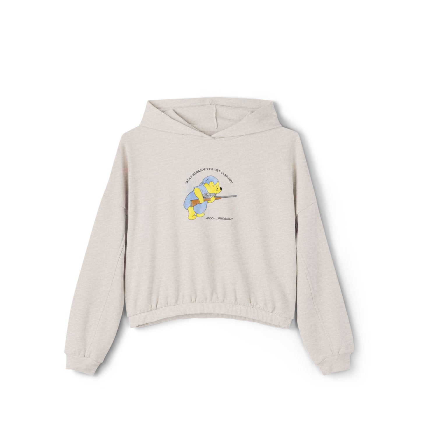 Women's Cinched Bottom Hoodie - Stay strapped