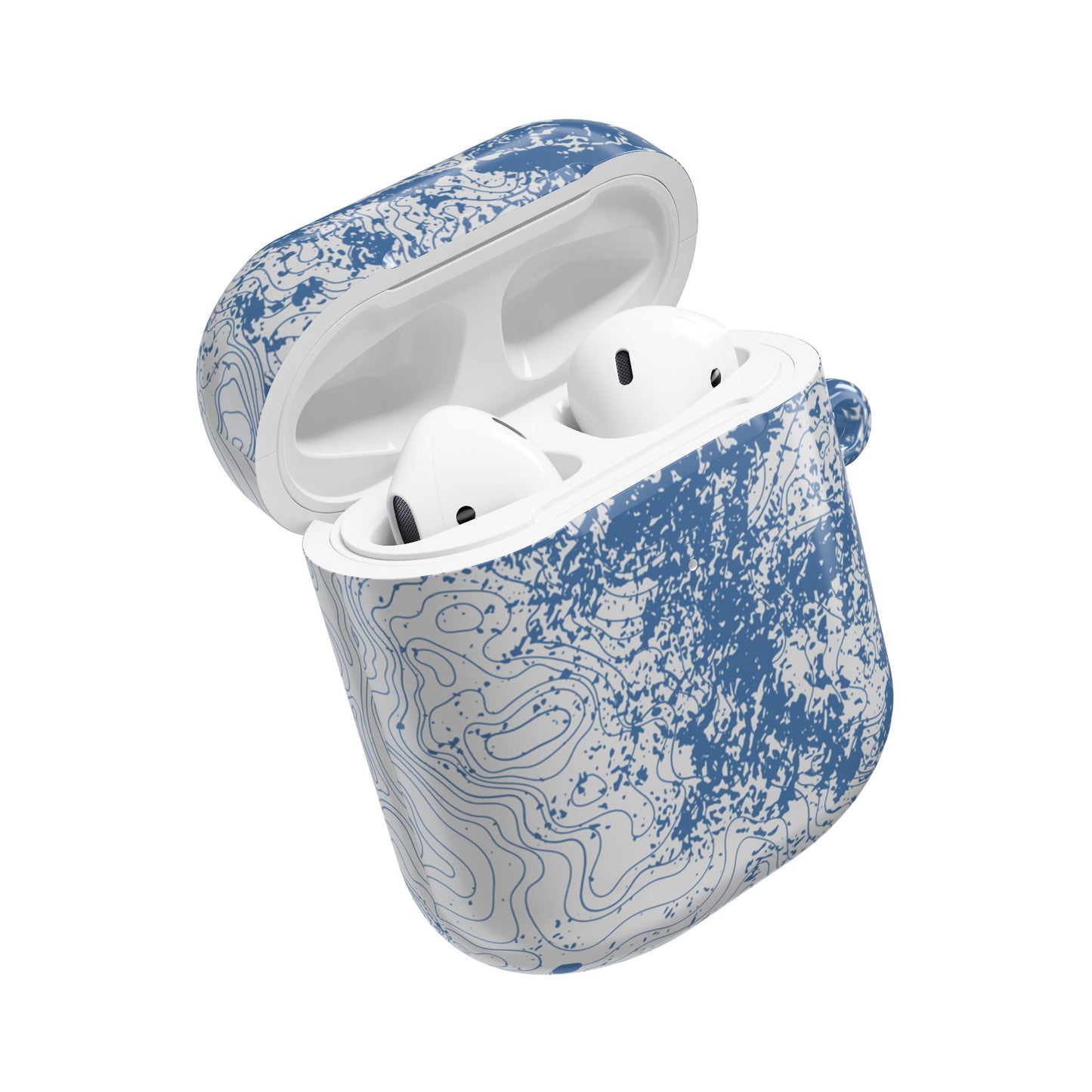 Blue Topography AirPod Case