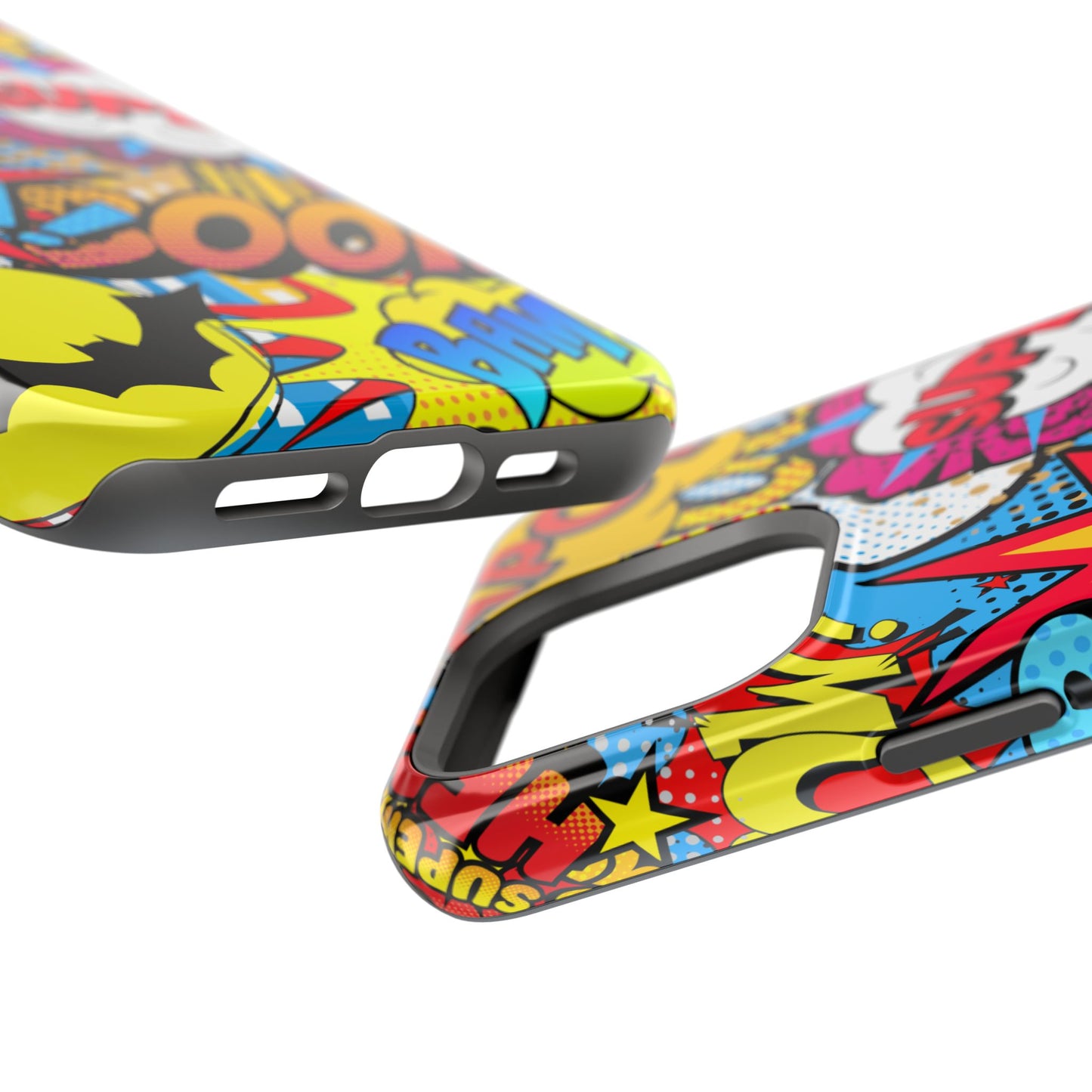 Comic Book Pop Art Phone Case - Magnetic Tough Cases for Superhero Lovers, Fun and Colorful Cell Cover