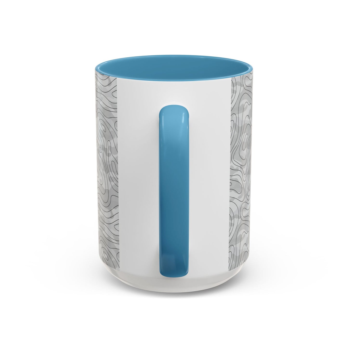 Accent Coffee Mug (11, 15oz) - Gray Topo Logo